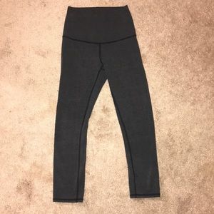 Grey Lululemon cropped leggings